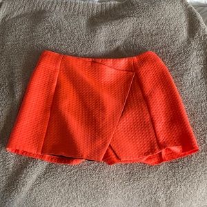 Topshop Neon Envelope Skort